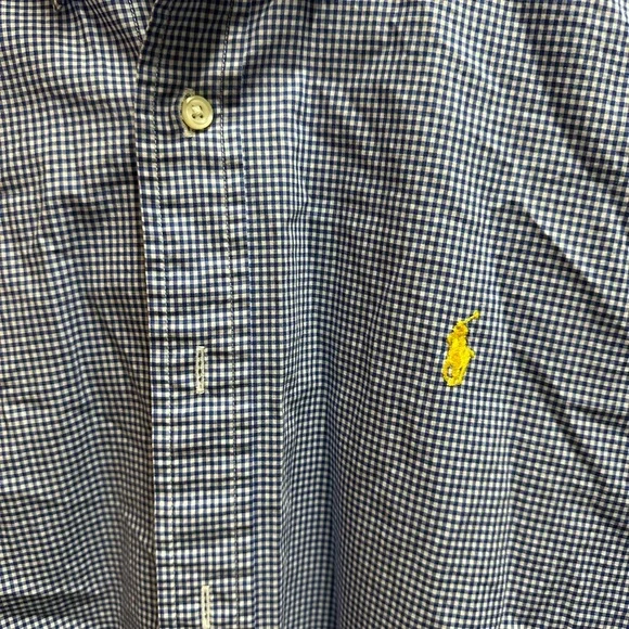 Ralph Lauren Men's Blue Checkered Shirt size XL/ NWOT# 482 - Picture 2 of 3